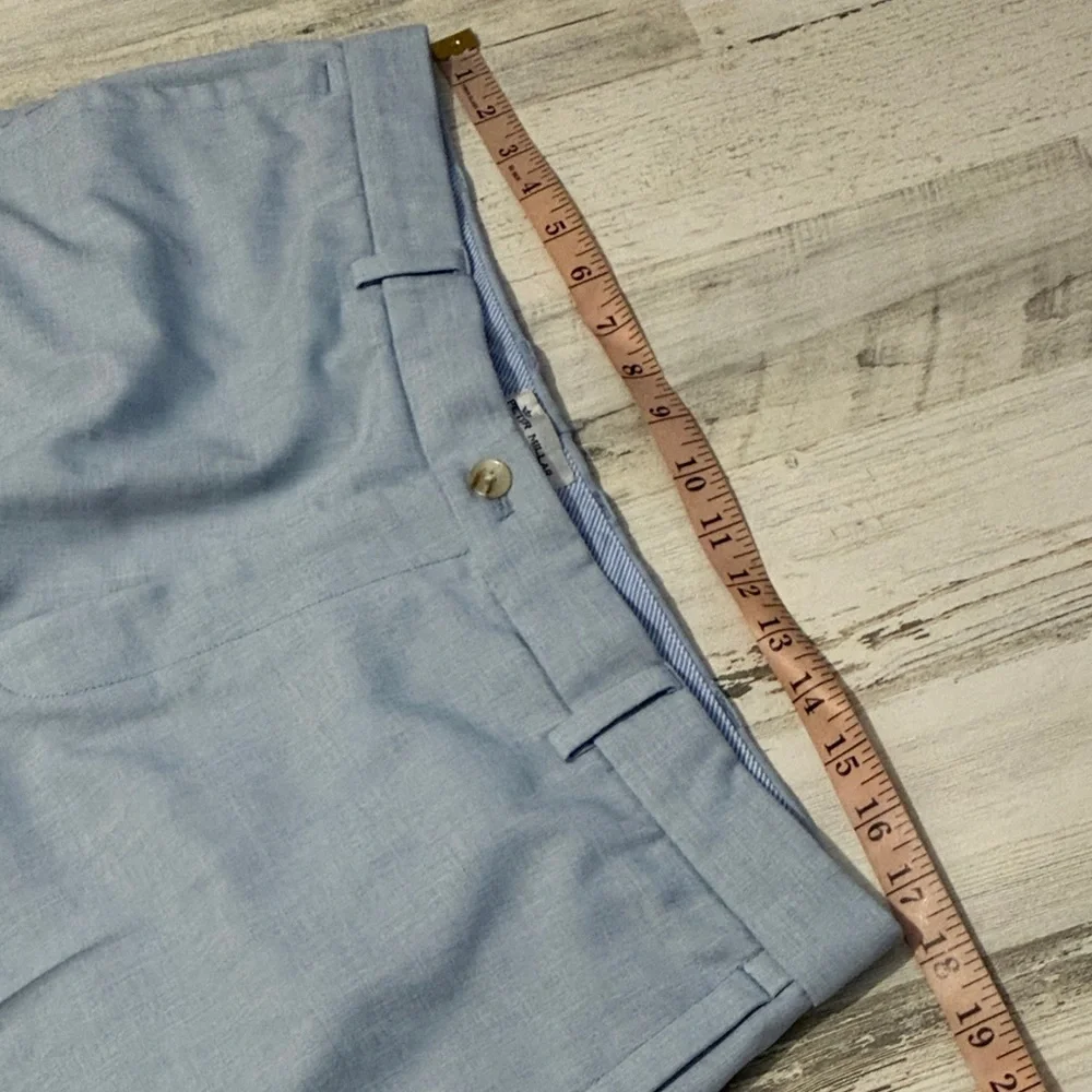 Peter Millar Sky Blue Flat Front Shorts Size 36 - Picture 6 of 8